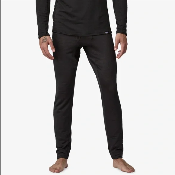 Patagonia Men's Capilene Thermal MidWeight Bottoms Black Baselayer Pants XL - Picture 2 of 10